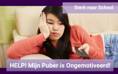 Help mijn Puber is Ongemotiveerd!